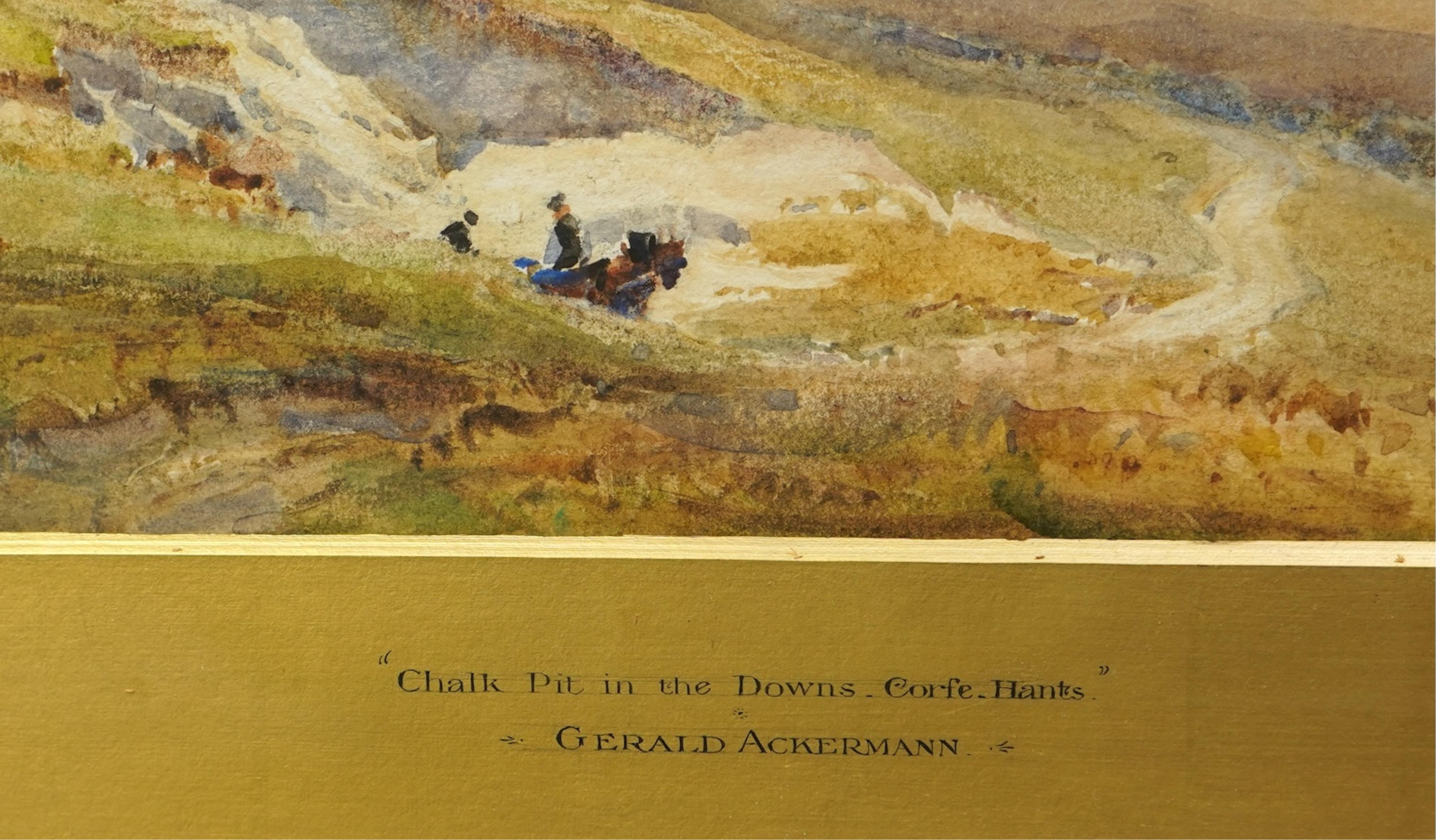 Gerald Ackermann (1876-1960), Chalk Pit in the Downs, Corfe